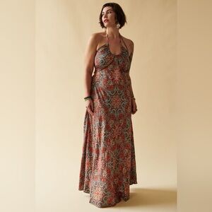 EARTHBOUND Halter Maxi Dress